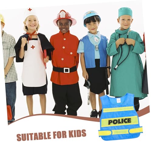 CORHAD Polizei Kostüm Weste Cosplay für Rollenspiele Atmungsaktives Material Einfach Anzuziehen Detailreiches Design Geeignet für Jungen und Mädchen Karneval Fasching CORHAD Polizei Kostüm Weste Cosplay für Rollenspiele Atmungsaktives Material Einfach Anzuziehen Detailreiches Design Geeignet für Jungen und Mädchen Karneval Fasching von CORHAD