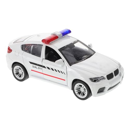 CORHAD Polizei Truck Modell mit Glatten Rädern Robustes Metallspielzeug für Sammler Kleines Miniatur Auto für Dekoration und Spielerischen Fahrspaß von CORHAD
