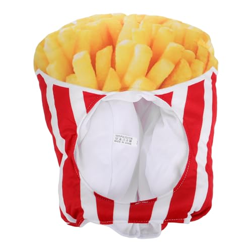 CORHAD Einzigartige Festival Pommes Hut Plüsch Erwachsene Party Versorgung Kopfbedeckung Lustige Kopfschmuck Für Cosplay von CORHAD