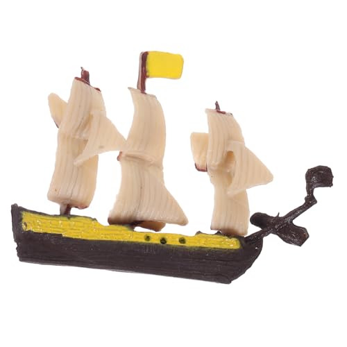 CORHAD Puppenhaus-Layout-Dekoration, Miniatur-segelboot-Modell, Kunststoff, Mini-segelboot, Desktop-Dekoration CORHAD Puppenhaus-Layout-Dekoration, Miniatur-segelboot-Modell, Kunststoff, Mini-segelboot, Desktop-Dekoration von CORHAD