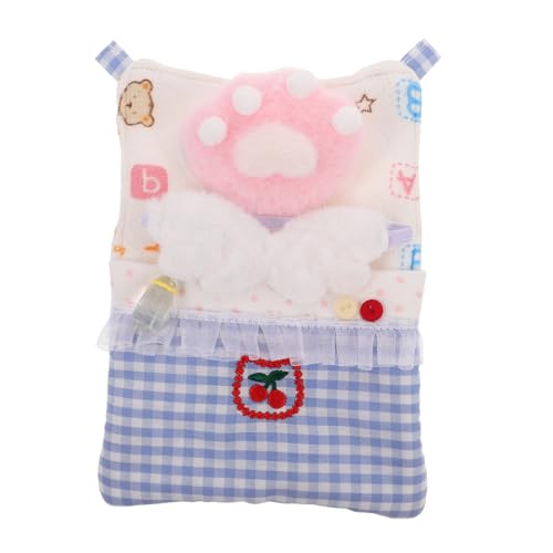 CORHAD Puppenzubehör, Bettwäsche Und Kissen, Puppenhausmöbel, Steppdecke, Dekorative Puppenkissen, Zubehör, Babypuppenbettwäsche, Passend Für Die Meisten Puppenbetten, 10 cm von CORHAD