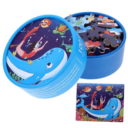 CORHAD Puzzle Teile aus Papier Meeresthema für Kleinkinder Jahre Frühe Bildung Feinmotorik Beobachtung und Denkfähigkeit Spielerisches Lernen von CORHAD