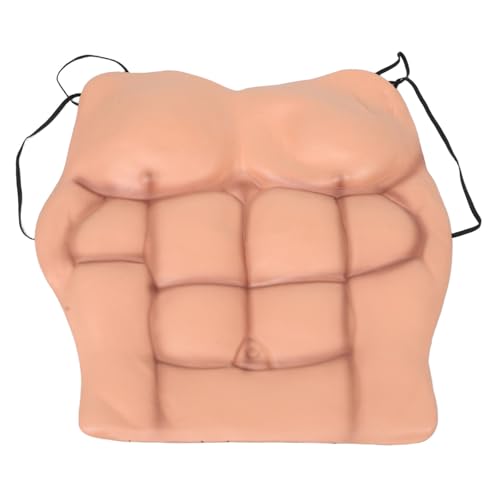 CORHAD Realistischer Fake Brustmuskel Kostüm Prop Lustiger Cosplay Muskelbody für Halloween Karneval und Rollenspiele Leichtes Einfach Ausziehbares Verkleidungselement für Schnelle von CORHAD