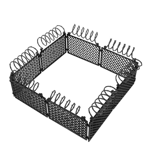 CORHAD Realistischer Miniatur Zaun Set Schwarz Flexibles Kunststoff für DIY Schutzgitter Vielseitig für Gefängnis und Gartenszenen Detailreiches Zubehör für Jungen Spielsets von CORHAD