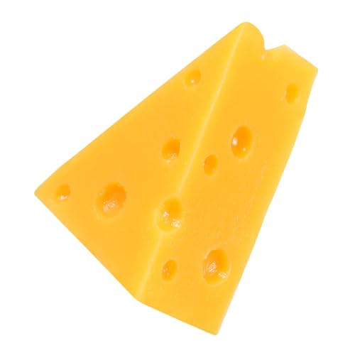 CORHAD Realistisches Käse Dekormodell Dreieck Große Käseattrappe Langlebig für Home Decor Küchen Dekoration und Fotografie Requisiten Vielseitig Einsetzbar von CORHAD