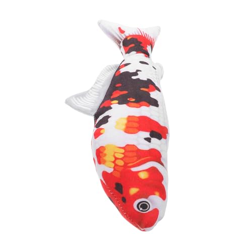 CORHAD Realistisches Koi Fisch Plüschtier Weiches Kuschelkissen Kawaii Fischmodell Plüschspielzeug Geschenk für Jungen Mädchen Valentinstag Kuscheltier von CORHAD