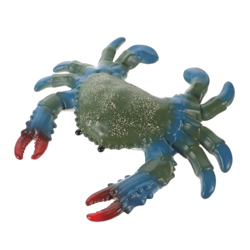 CORHAD Realistisches Krabbenmodell Sea Animal Figurine für Aquarium Dekoration Lebensecht Weiches Material Kinderspielzeug Meerestiere Detailgetreu und Dekorativ von CORHAD