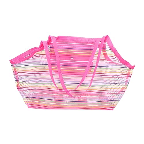 CORHAD Regenbogen Strandtasche für Große Netzhandtasche zur Aufbewahrung von Muscheln und Zubehör Wasserabweisend für Strand und Poolbesuche Leicht und Praktisch CORHAD Regenbogen Strandtasche für Große Netzhandtasche zur Aufbewahrung von Muscheln und Zubehör Wasserabweisend für Strand und Poolbesuche Leicht und Praktisch von CORHAD