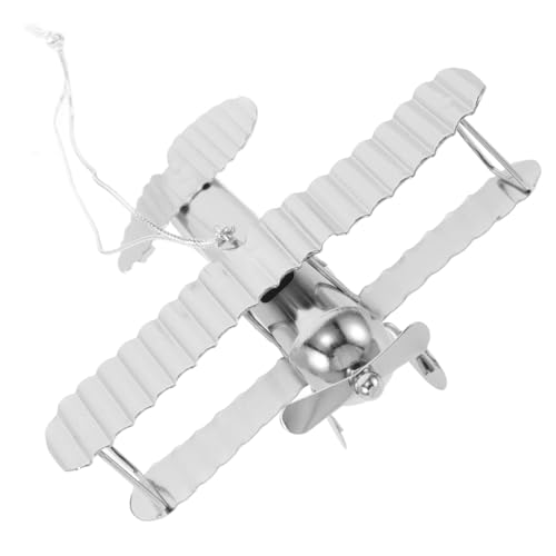 CORHAD Retro Flugzeugmodell aus Gusseisen Kleines Vintage Flugzeug Ornament Robust Kompakt Dekorativ für Heim Schreibtisch Nostalgisches Design als Retro Aircraft Model von CORHAD