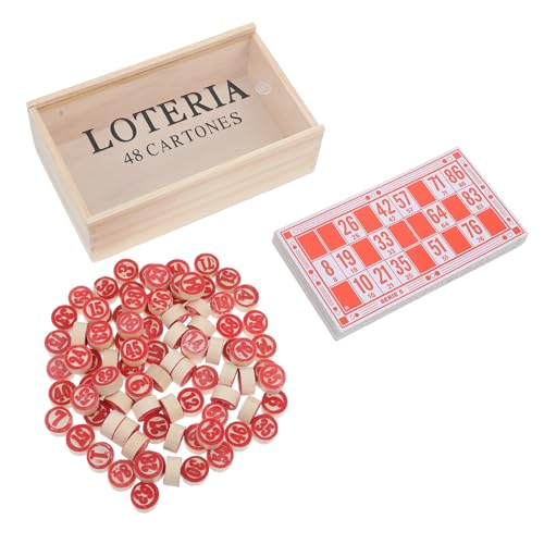 CORHAD Russisches Lotto Spielset mit Nummeriertem Schachspiel Tragbares Familienspiel für Partys und Zusammenkünfte Inkl Aufbewahrungsbox Interaktives Brettspiel Teamwork und Spaß von CORHAD