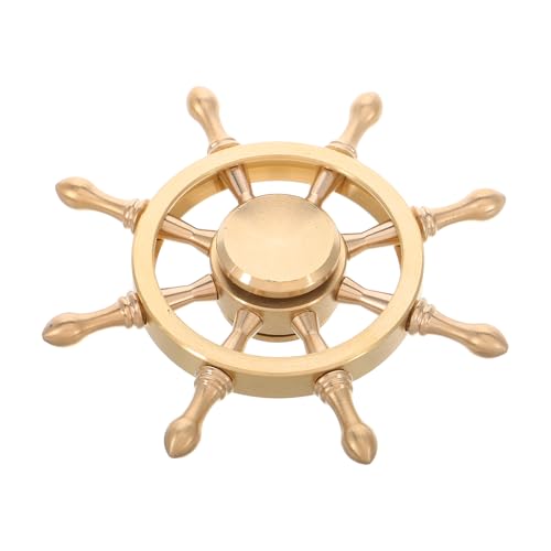 CORHAD Schiffslenkrad Dekoration aus Messing Drehbares Eleganter Briefbeschwerer für Schreibtisch Einzigartiges Handwerk für CORHAD Schiffslenkrad Dekoration aus Messing Drehbares Eleganter Briefbeschwerer für Schreibtisch Einzigartiges Handwerk für von CORHAD