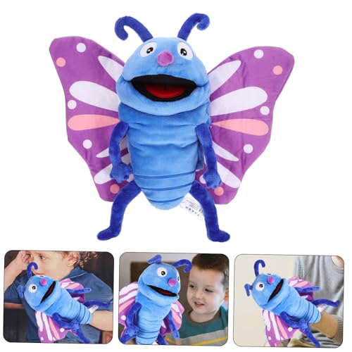CORHAD Schmetterling Handpuppe Plüsch Handspielzeug Sanft Sicher Frühpädagogisch Interaktiv Für Eltern Geschichten Erzählen von CORHAD
