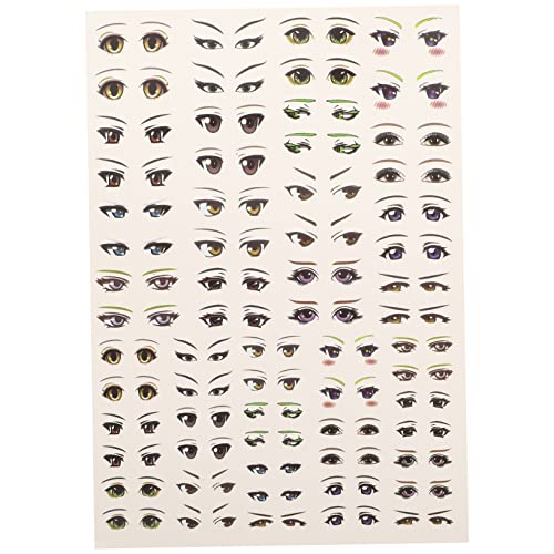 CORHAD Selbstklebende Bunte Cartoon Augen Aufkleber aus Papier Langlebige DIY Augen Sticker für Clay Figuren Animationspuppen Dekoration Einfaches Basteln ohne Kleber von CORHAD