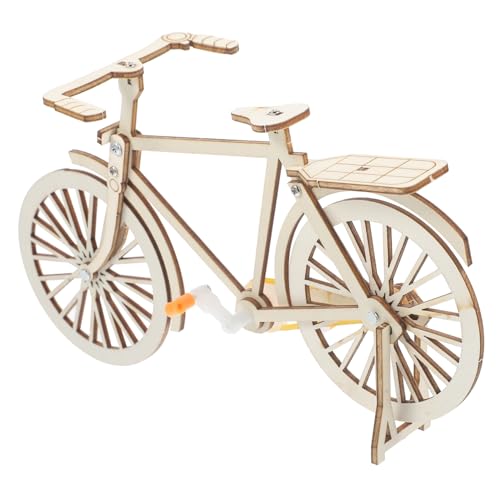 CORHAD Simulation Holz Fahrrad Modell Bausatz Retro Miniatur Fahrrad Dekoration DIY Lernspielzeug Fördert Hand Auge koordination und Mechanisches Verständnis von CORHAD