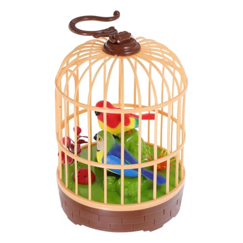 CORHAD Realistisches Vogelkäfig-Spielzeug Zwitschernde Vögel Sprachaktiviertes Kinderspielzeug Keine Batterie Erforderlich Heimdekoration Interaktives Lernspielzeug CORHAD Realistisches Vogelkäfig-Spielzeug Zwitschernde Vögel Sprachaktiviertes Kinderspielzeug Keine Batterie Erforderlich Heimdekoration Interaktives Lernspielzeug von CORHAD