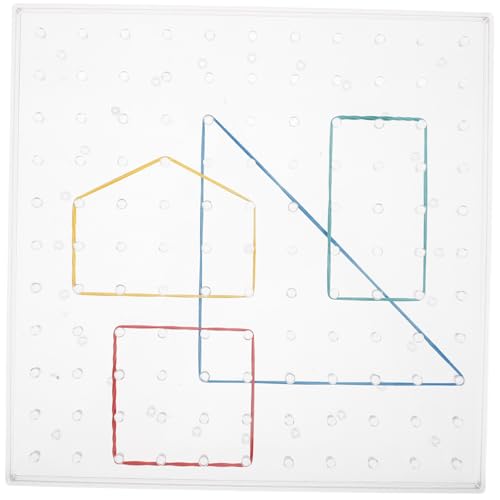 CORHAD Spielzeugversorgung Schüler Mathematik Lernen Geometrie Mit Prop Gummi Kreative Mathematik Board Kunststoff Kreativität Muster Pegboard Form Puzzle Bänder Geoboard Zu Geometrische von CORHAD