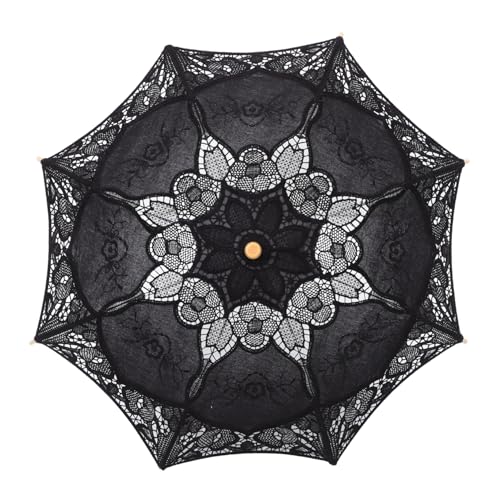 CORHAD Spitzenschirm Spitzensonnenschirm Regenschirm Fotografie Requisiten Blumenförmiger Regenschirm Eleganter Regenschirm Handwerk Eleganter Regenschirm Dekor von CORHAD