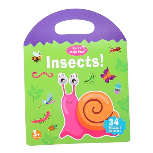 CORHAD Stickerbuch Frühe Bildung mit Bunten Mustern Sicheres Lernspielzeug Kognitiven Fähigkeiten Gehirnentwicklung und Kreativität Geeignet für Vorschulkinder Insekten Design CORHAD Stickerbuch Frühe Bildung mit Bunten Mustern Sicheres Lernspielzeug Kognitiven Fähigkeiten Gehirnentwicklung und Kreativität Geeignet für Vorschulkinder Insekten Design von CORHAD