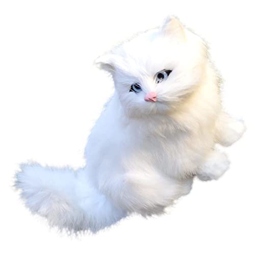 CORHAD Täuschend Echte Perserkatze Dekoration Realistische Katzenfigur Furry Fake Cat Doll Ideales Für Katzenliebhaber Und Heimdekoration CORHAD Täuschend Echte Perserkatze Dekoration Realistische Katzenfigur Furry Fake Cat Doll Ideales Für Katzenliebhaber Und Heimdekoration von CORHAD