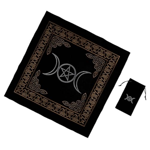 CORHAD Tarot Tischdecke aus Velours mit Aufbewahrungsbeutel Mystische Divination Altardecke Weiches Tuch für Tarotkarten Spiel und Wahrsagung Praktisches CORHAD Tarot Tischdecke aus Velours mit Aufbewahrungsbeutel Mystische Divination Altardecke Weiches Tuch für Tarotkarten Spiel und Wahrsagung Praktisches von CORHAD
