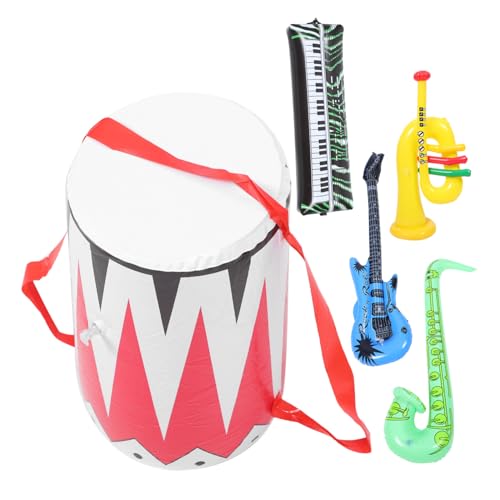 CORHAD Teiliges Aufblasbares Musikinstrumente aus PVC Gitarre Saxophon Trompete Orgel Schlagzeug Leichte Party Deko für Jungen und Mädchen Bunte Bühnenrequisiten Zufällige CORHAD Teiliges Aufblasbares Musikinstrumente aus PVC Gitarre Saxophon Trompete Orgel Schlagzeug Leichte Party Deko für Jungen und Mädchen Bunte Bühnenrequisiten Zufällige von CORHAD