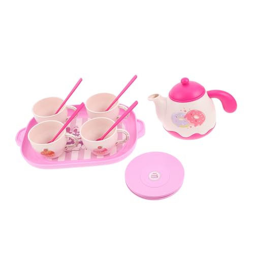 CORHAD Teiliges Tee-Party Set aus Lebensmittelechtem Realistisches Teekannen Tablett und Untertassen Leicht Sicher für Mädchen zum Rollenspiel Drinnen und Draußen CORHAD Teiliges Tee-Party Set aus Lebensmittelechtem Realistisches Teekannen Tablett und Untertassen Leicht Sicher für Mädchen zum Rollenspiel Drinnen und Draußen von CORHAD