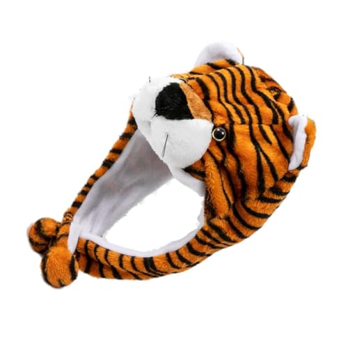 CORHAD Tiger Hut Plüschmütze Sanft Bequem Festliche Kopfbedeckung für Jungen Mädchen Party Zubehör CORHAD Tiger Hut Plüschmütze Sanft Bequem Festliche Kopfbedeckung für Jungen Mädchen Party Zubehör von CORHAD