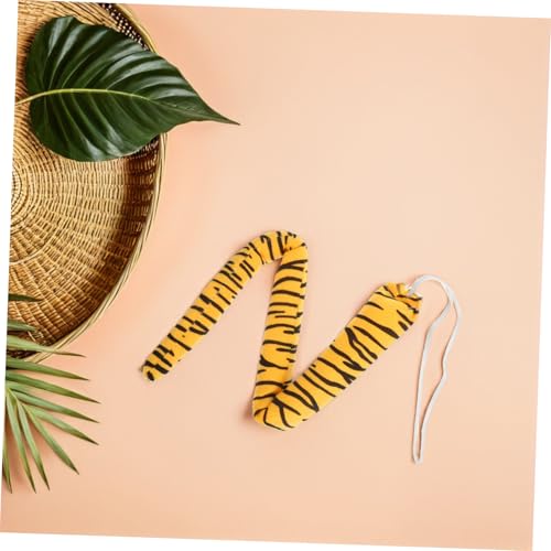 CORHAD Tiger Tail Cosplay für Weicher Leichter Plüsch Realistisches Tierkostüm Zubehör für Fasching Halloween Bühnenauftritte und Kostümpartys Wiederverwendbar Teiliges von CORHAD