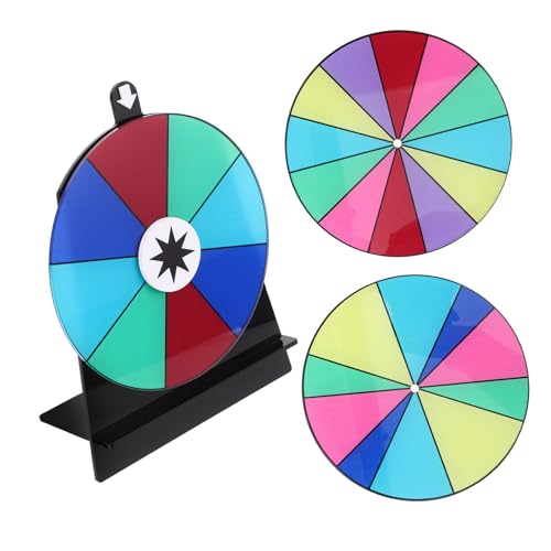 CORHAD Tisch dreh Roulette mit Slots Trocken Abwischbare Oberfläche Stabiles für Events Spiele Fundraiser Vielseitiges Preisrad mit Robustem Standfuß Wiederbeschreibbar und von CORHAD