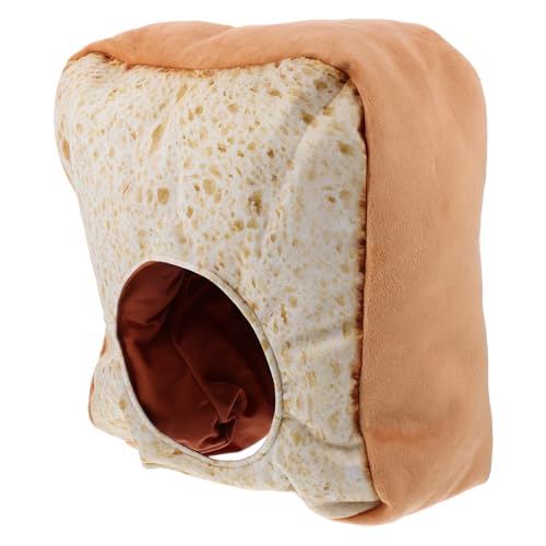 CORHAD Toast Brot Hut Lustige Plüschmütze im Toastbrot Design für Partys Fotorequisiten und Kostüme Kreatives für Freunde Bequem und Auffällig von CORHAD