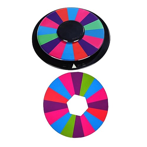 CORHAD Tragbares Trinkspiel Drehbares Felder Spielrad Partyspiel Trinkunterhaltung Ktv Bar Spielzubehör für Lustige Festivalspiele und Geselliges Beisammensein von CORHAD