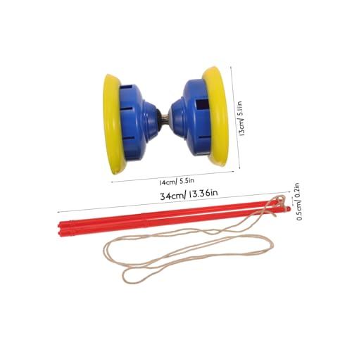 CORHAD Triple Kugellager Diabolo Jongliergerät für Erwachsene Stoßfestes Verschleißfestes Material Handliches Geschicklichkeitsspielzeug für Gymnastik und Zufällige Farbe Zufällige Farbe von CORHAD