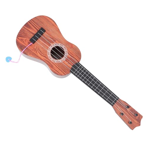 CORHAD Ukulele Holzspielzeug Musikinstrument für Anfänger Ab Jahren Realistische Holzoptik und Glatt Stimmbare Saiten Fördert Musikalische Kreativität und Früherziehung von CORHAD