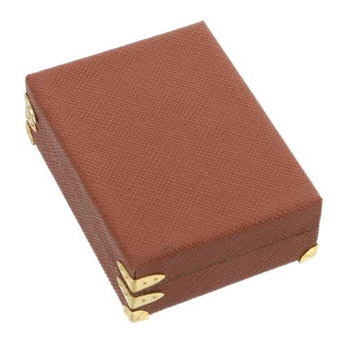 CORHAD Vintage Miniatur Puppenkoffer aus Robustem Material Stilvoller Retro Koffer für Puppenhaus Dekoration Dekorativer Mini Koffer als Einzigartiges Wohnaccessoire Braun Groß Langlebig CORHAD Vintage Miniatur Puppenkoffer aus Robustem Material Stilvoller Retro Koffer für Puppenhaus Dekoration Dekorativer Mini Koffer als Einzigartiges Wohnaccessoire Braun Groß Langlebig von CORHAD