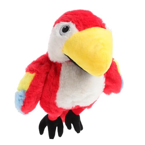 CORHAD Vogel Handpuppe aus Plüsch Interaktives zur Frühkindlichen Papageien Design für Geschichten und Rollenspiele für Zuhause und Kindergarten von CORHAD