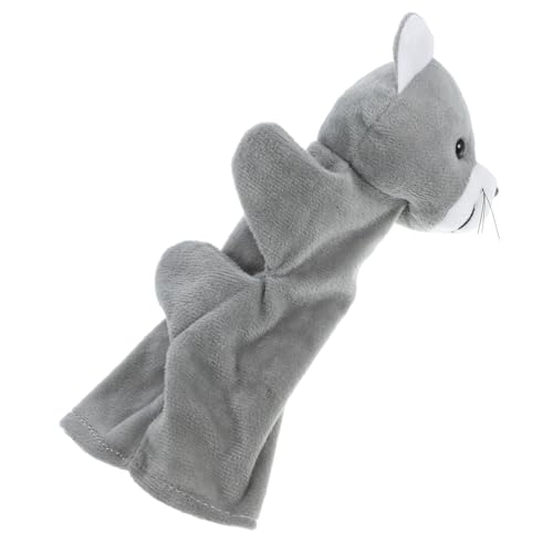 CORHAD Weiche Katzen handpuppe aus Plüsch mit Fünf Fingerplätzen Beweglichen Interaktivem Storytelling Kleinkinder Jahre Fördert Kreativität und Sprachentwicklung von CORHAD