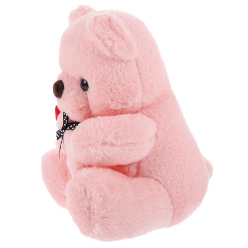 CORHAD Weicher Plüschbär mit Rosen Valentinstag Kreative Bärenpuppe für Foto Requisiten und Besondere Anlässe von CORHAD