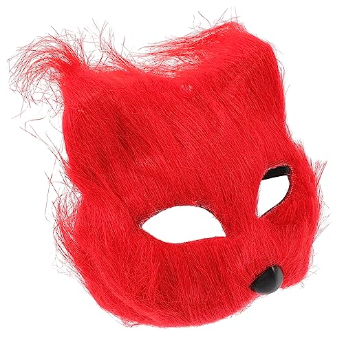 CORHAD Halloween-Masken Drama-Masken Kleider halloween kostüm halloween costume schmücken Gesichtsmaske Füchse Maske Halloween-Tiermaske Einweg Zubehör Japan Fuchs Männer und Frauen rot von CORHAD