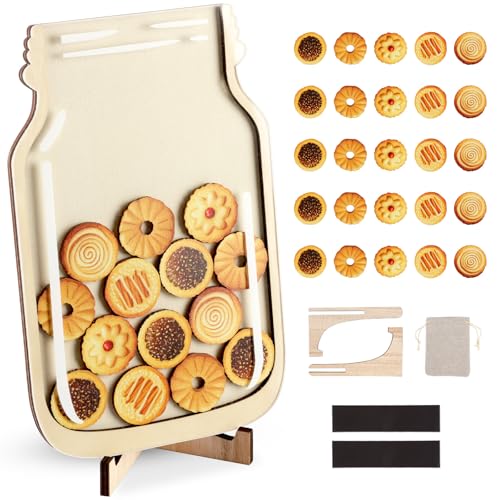 CORNER LACE Cookies Belohnungsglas, magnetisches positives Verhaltensglas mit 25 hölzernen Dessertausschnitten, Management-Werkzeuge für Eltern, Studenten, Lehrer, Schule, Klassenzimmer, Zuhause CORNER LACE Cookies Belohnungsglas, magnetisches positives Verhaltensglas mit 25 hölzernen Dessertausschnitten, Management-Werkzeuge für Eltern, Studenten, Lehrer, Schule, Klassenzimmer, Zuhause von CORNER LACE