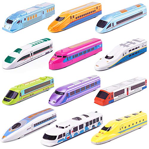 CORPER TOYS Bullet Train Pull Back Toy High Speed City Train Modern Lokomotiven for Kids Toddle Boys - Bundle of 12 CORPER TOYS Bullet Train Pull Back Toy High Speed City Train Modern Lokomotiven for Kids Toddle Boys - Bundle of 12 von CORPER TOYS