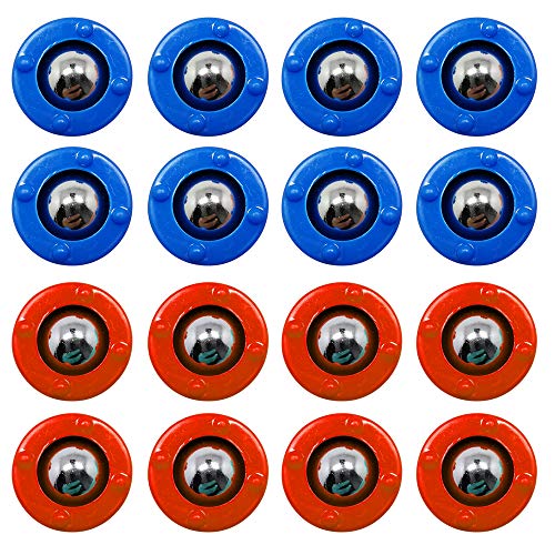 CS COSDDI Shuffleboard,Shuffleboard Pucks,Curling Mini Rollers Ersatzset mit 16 Rollen, Shuffleboard Table Game (8 Rot & 8 Blau) von CS COSDDI