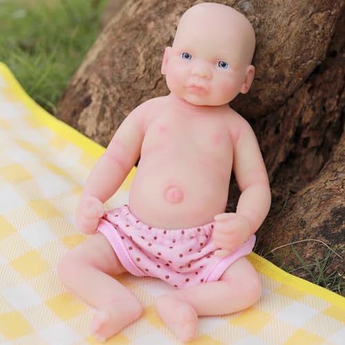 COSDOLL Reborn Baby Vollsilikon Lebensecht - 26 cm Reborn Baby Mädchen, Geschenk für Kinder, Jungen COSDOLL Reborn Baby Vollsilikon Lebensecht - 26 cm Reborn Baby Mädchen, Geschenk für Kinder, Jungen von COSDOLL