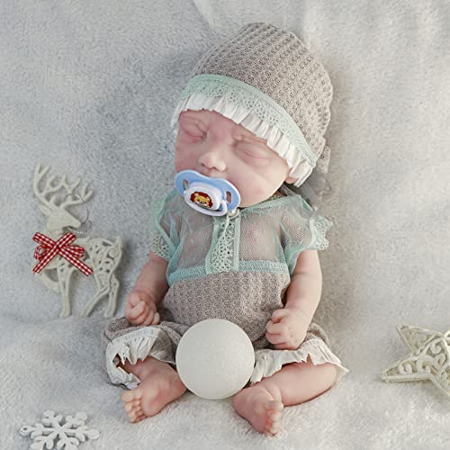 COSDOLL Reborn Baby Junge 38cm - Reborn Baby Vollsilikon Lebensecht Baby Born Puppe, Geschenke Für 3+ von COSDOLL