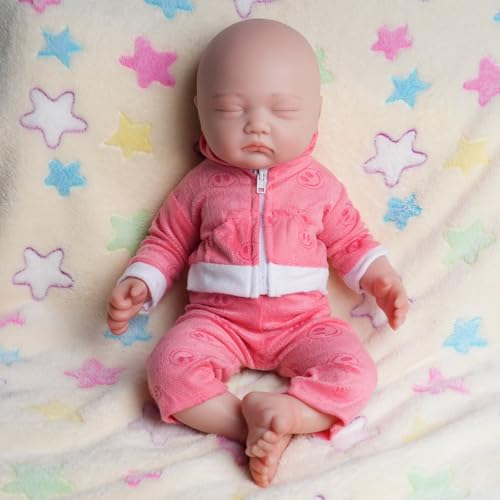 COSDOLL Reborn Puppe Mädchen 45 cm - Lebensechte Babypuppen Silikon Kinderpuppe Baby Puppen, Geschenke für Mädchen Kinder 6+ von COSDOLL