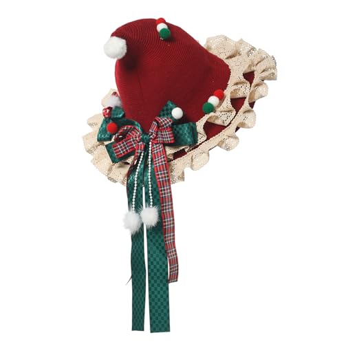 COSDREAMER Damen Hexenhut Wolle Strickmütze für Halloween Weihnachten Kostüm Party (A) von COSDREAMER