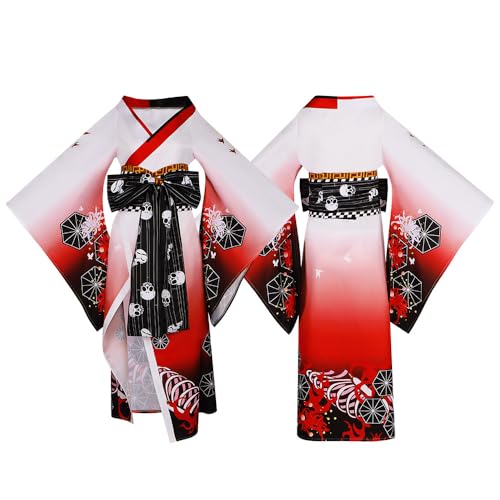 COSDREAMER Damen Japanischer Kimono Yukata Cosplay Kostüm Halloween Verkleidung L COSDREAMER Damen Japanischer Kimono Yukata Cosplay Kostüm Halloween Verkleidung L von COSDREAMER