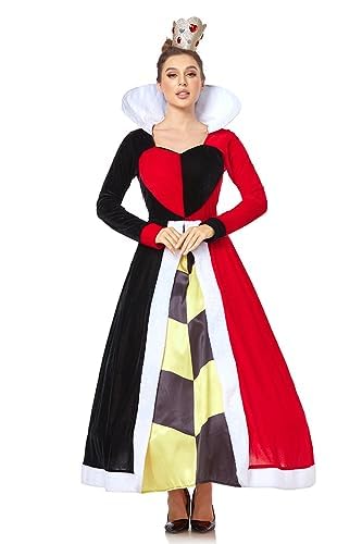 COSDREAMER Erwachsenenkostüm für Damen, Königin, Rot, Größe 3XL COSDREAMER Erwachsenenkostüm für Damen, Königin, Rot, Größe 3XL von COSDREAMER