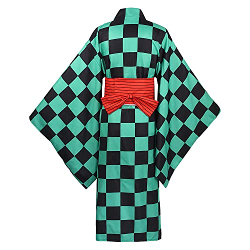 COSDREAMER Japanischer Kimono Anime Cosplay Kostüm Halloween Verkleidung (blau, XXL) von COSDREAMER