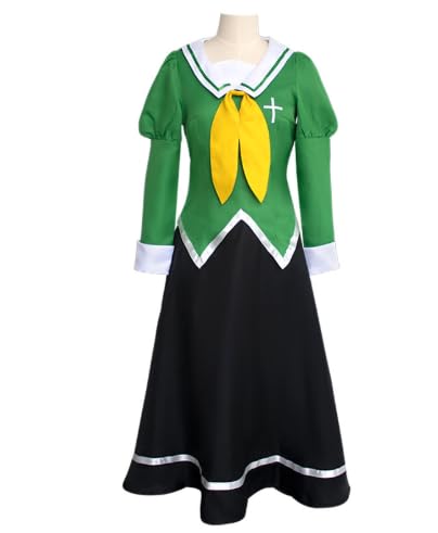 COSDREAMER Schuluniform, japanisches Anime, Cosplay, klassische Studentin, Matrosenuniform, Hemd, Uniform, Anime, Cosplay (01-grün und schwarz, M) von COSDREAMER