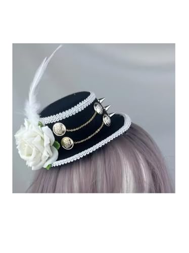 COSDREAMER Vintage Lolita Mini Zylinder Steampunk Prinz Gay Haarspange Kopfbedeckung Zubehör von COSDREAMER